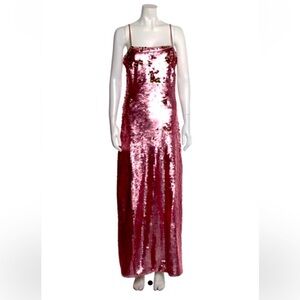 Ramy Brook Pink Sequin Gown